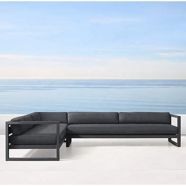 Outdoor Furniture Luxury - 高級パティオホテルデザイナーモダンガーデンレジャーモジュラーコーナー家具屋外ソファ、ホットセール中