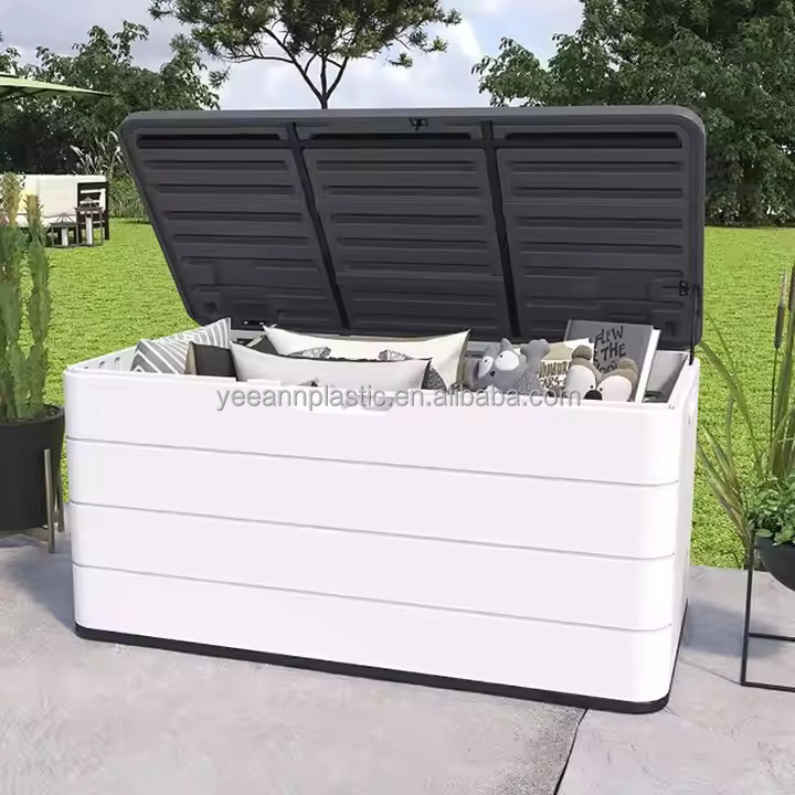 Outdoor Furniture With Storage - プラスチック製屋外パティオ家具キャンプツールオーガナイザー巨大シューズ収納ボックス