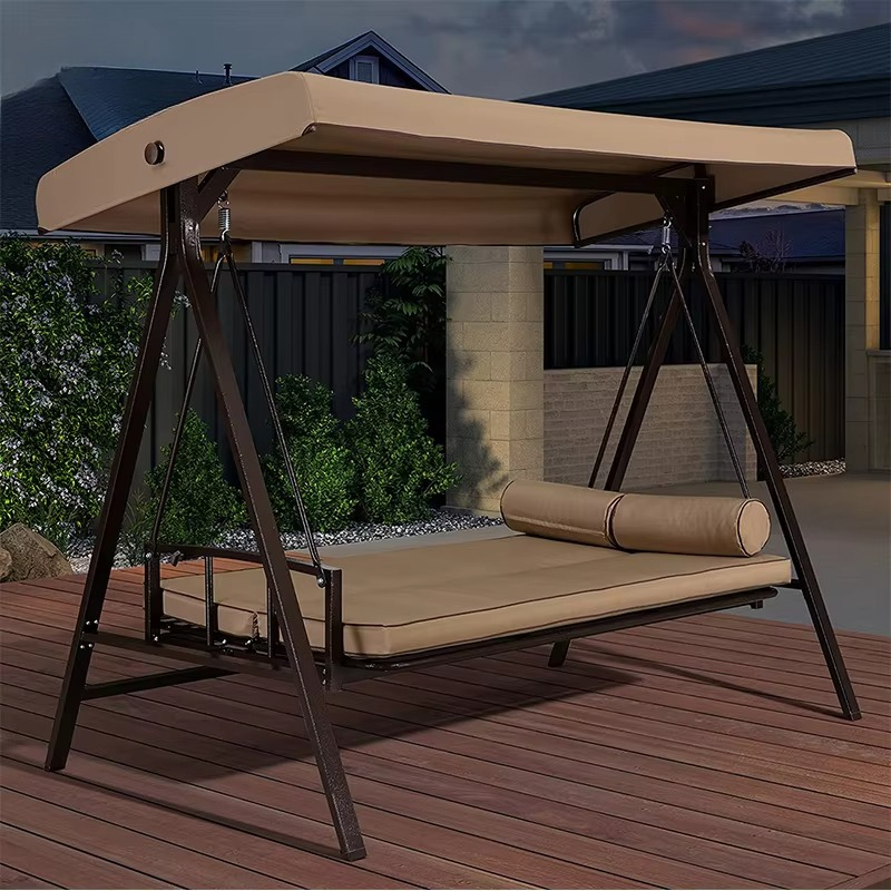 Outdoor Furniture 3D Warehouse - -ガーデンガーデンスイングシートクッション3人掛け家具3D倉庫シート3人用屋外スイングチェア