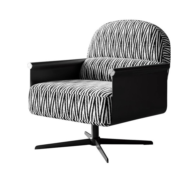 Outdoor Furniture Italian - イタリアンスタイルのモダンミニマリストソフトアームチェア、回転式リクライニングチェア、家庭用家具、寝室、リビングルーム、屋外、別荘、ホテル用