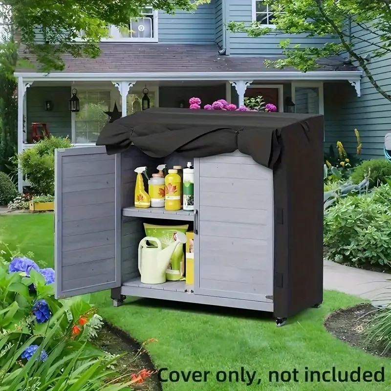 Outdoor Furniture With Storage - 耐久性のある防水キャビネットカバー、屋外収納ボックスプロテクター、屋外家具や収納ユニット用の頑丈な防水カバー