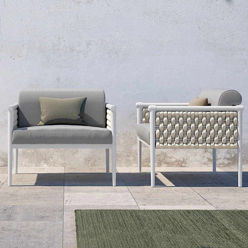 Outdoor Furniture Cost - 費用対効果が高く耐久性のあるロープソファセット、ガーデンコーナーシングルシート屋外防水ソファ家具のセグメンテーション