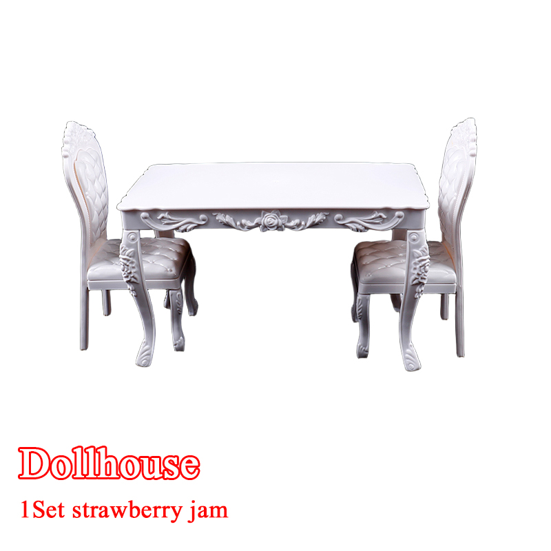 Outdoor Furniture Dining - ドールハウス 1:6 キッチン家具 ダイニングテーブル 椅子 コンピュータ