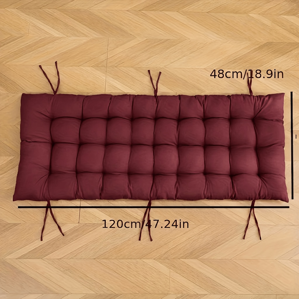 Outdoor Furniture Upholstery - 120x48cm ソファシートクッション 暖かく快適なシートクッションパッド 吊り下げ椅子、ベンチ、ソファ、折りたたみベッド、クッションに適しています