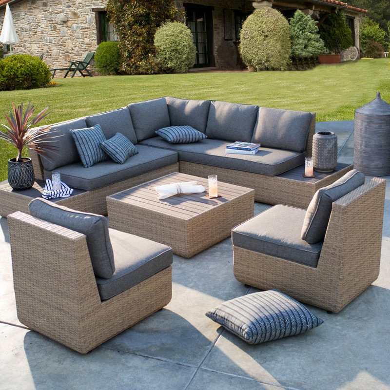 Outdoor Furniture Metal Chairs - 屋外ソファ 中庭 ラタンガーデン ホテル営業所 サンルーム バルコニー