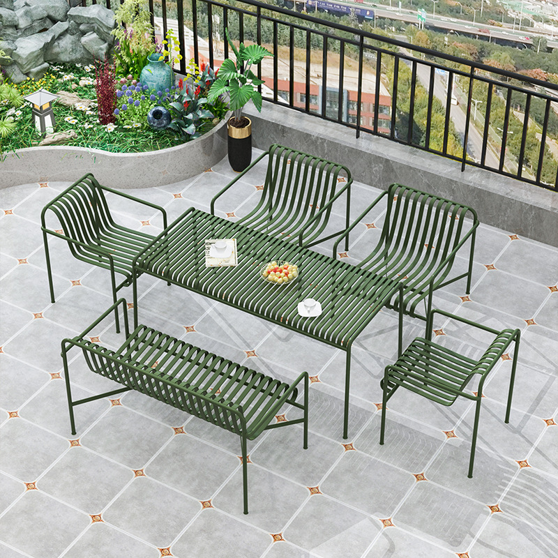Outdoor Furniture Cost - ガーデンパティオダイニング用のホットセール屋外金属テーブルと椅子セット - 高品質でコスト効率の高い屋外用家具