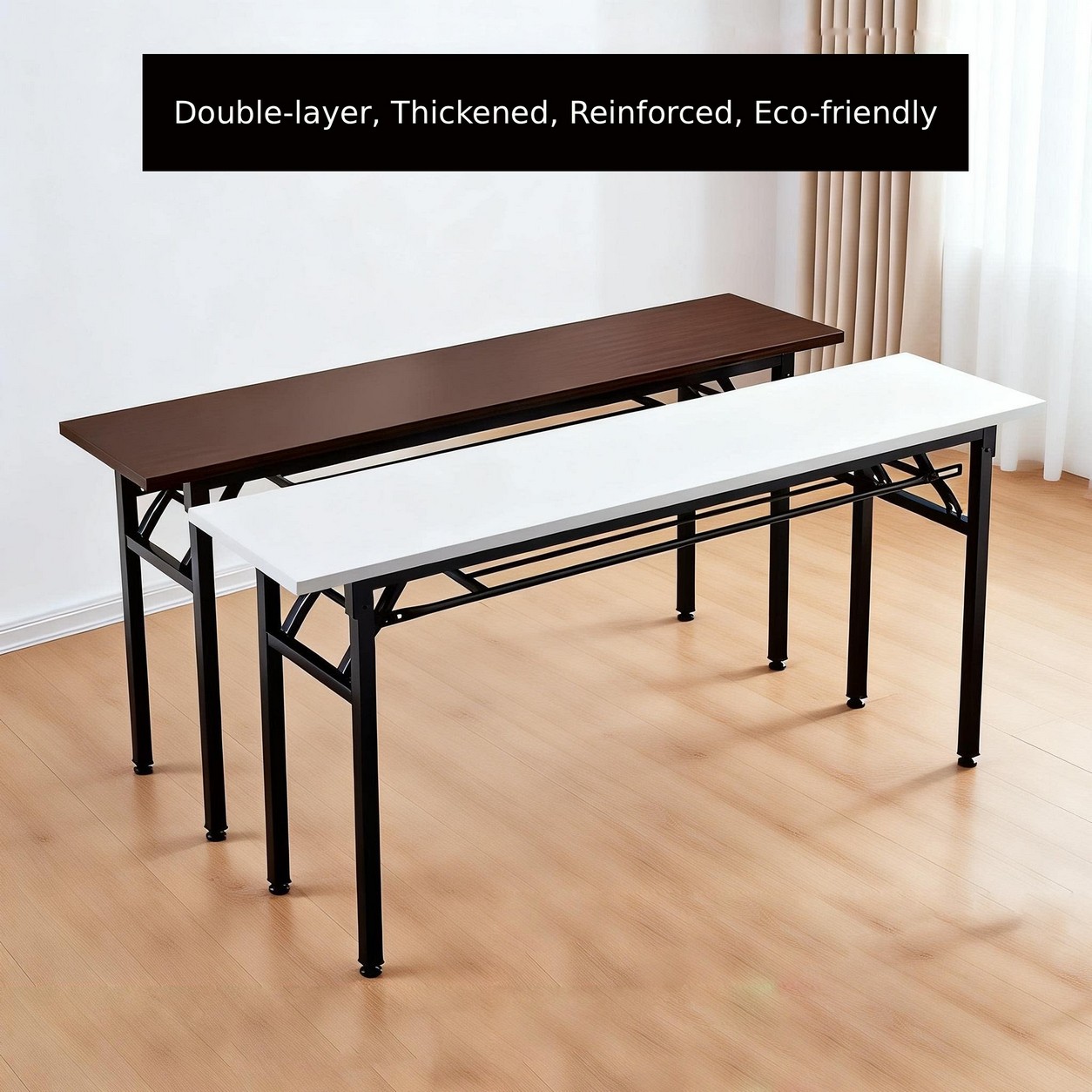 Outdoor Furniture Vendors - ポータブル折りたたみ式長方形テーブル、長尺トレーニング会議デスク、多目的ダイニング学習ネイルテックテーブル、屋外屋台販売用テーブル