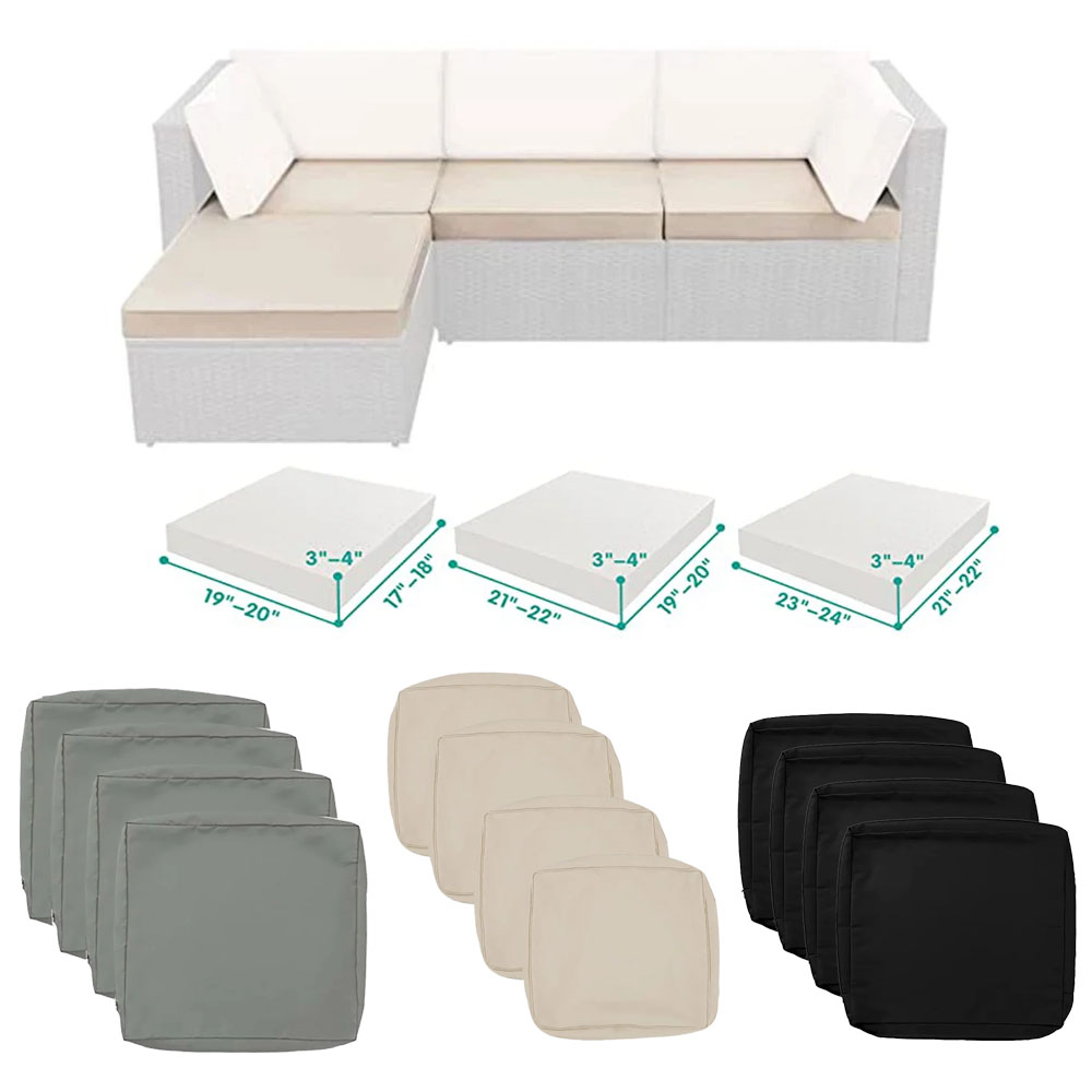 1-4 セットソファクッション屋外ガーデンクッションインナー - Outdoor Furniture Upholstery のレビューと価格