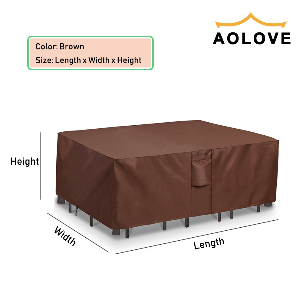 屋外用防水ガーデンファニチャーカバー,茶色の420dガーデン - Outdoor Furniture Paint のレビューと価格
