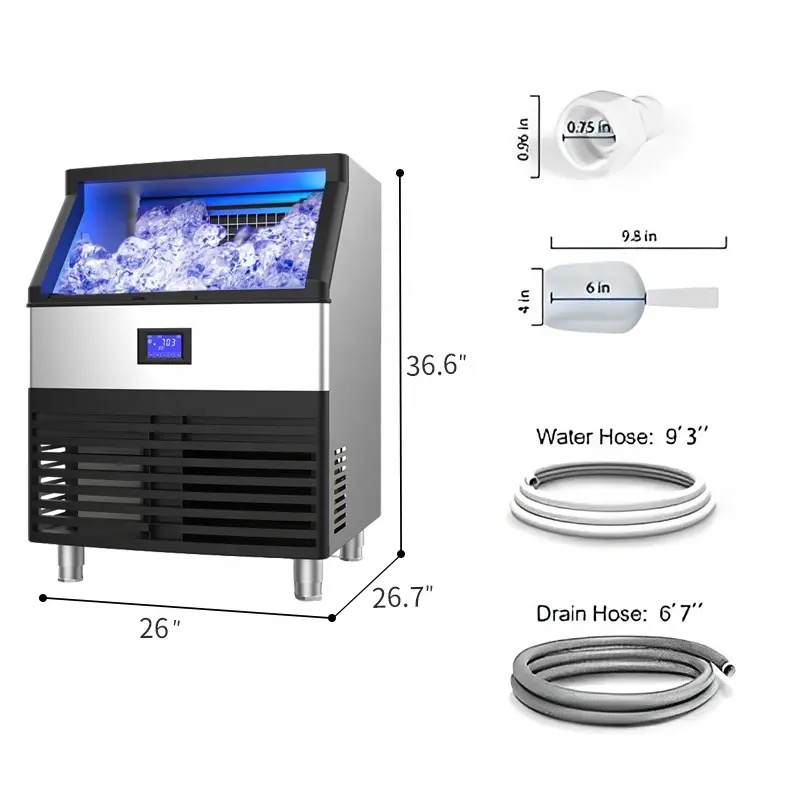 業務用製氷機 40kg/24h 家庭用/業務用 製氷器、新型 - Outdoor Furniture Online のレビューと価格
