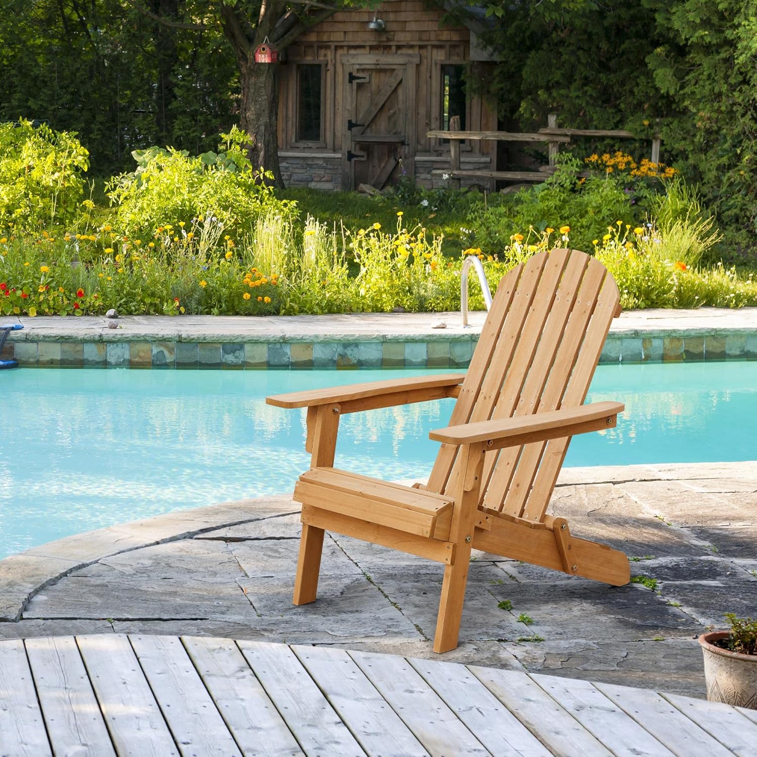 折りたたみ式アディロンダックチェア 2脚セット 屋外用、30 - Outdoor Furniture Metal Chairs のレビューと価格