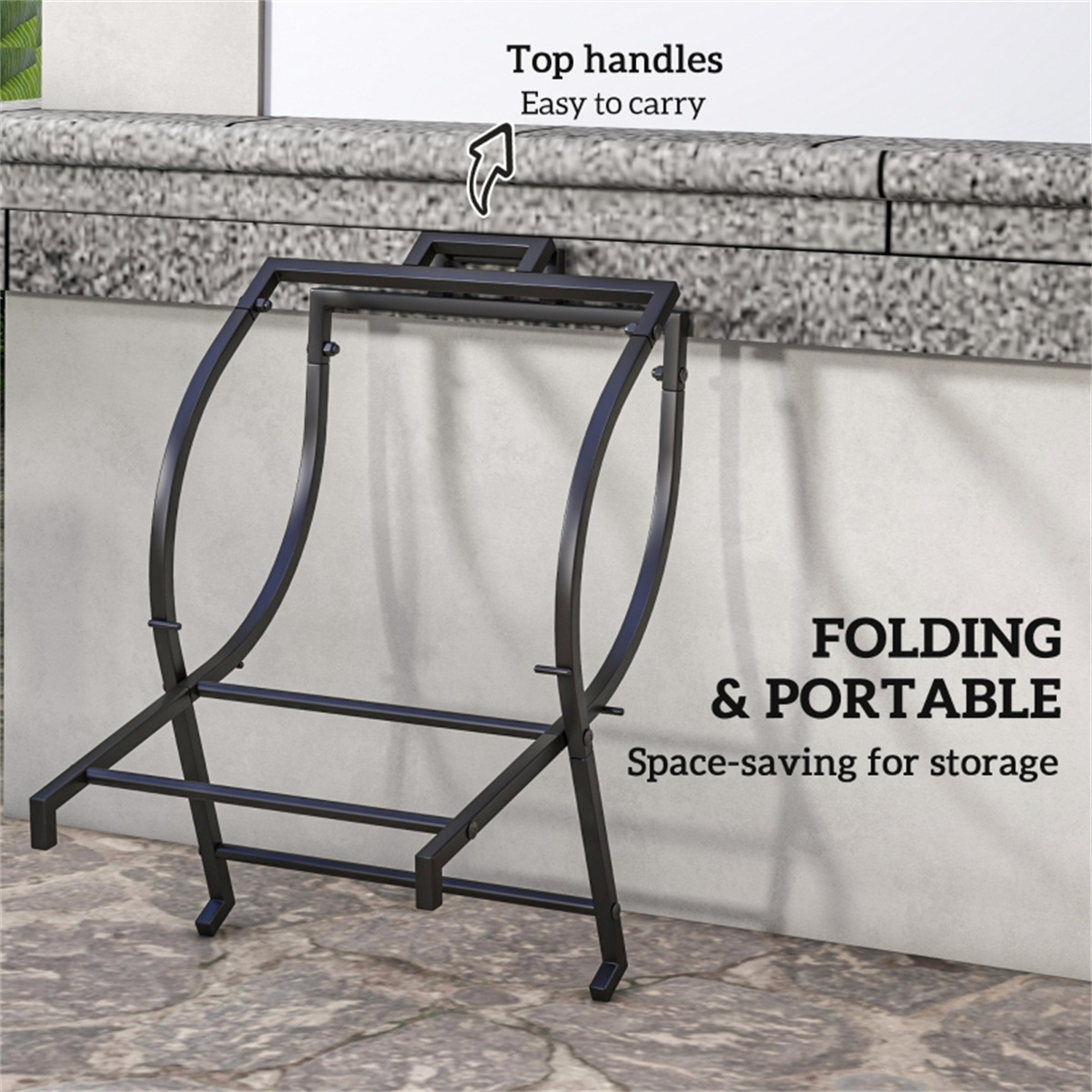 屋外用家具薪ラック頑丈な木材収納ホルダー - Outdoor Furniture With Storage のレビューと価格