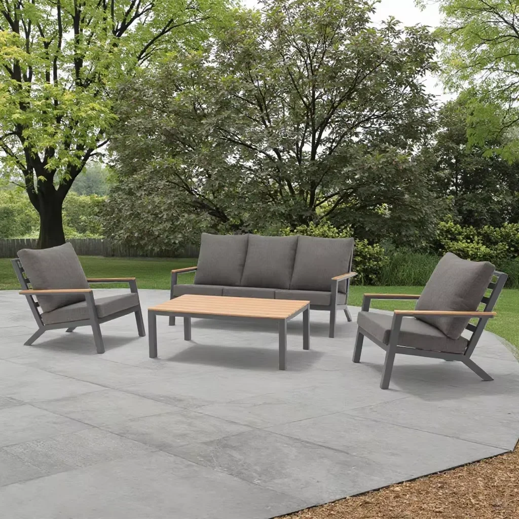 アルミ製イタリアン屋外ソファ、防水クッション付きガーデン家具 - Outdoor Furniture Italian のレビューと価格