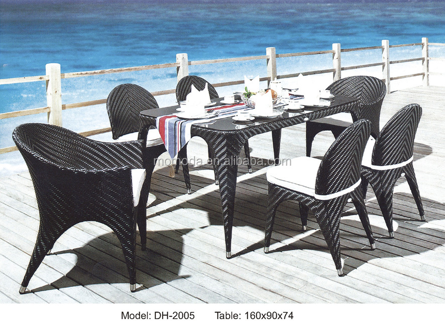 カスタム新スタイル屋外パティオ家具織合成籐籐ダイニングコーヒ - Outdoor Furniture Metal Chairs のレビューと価格