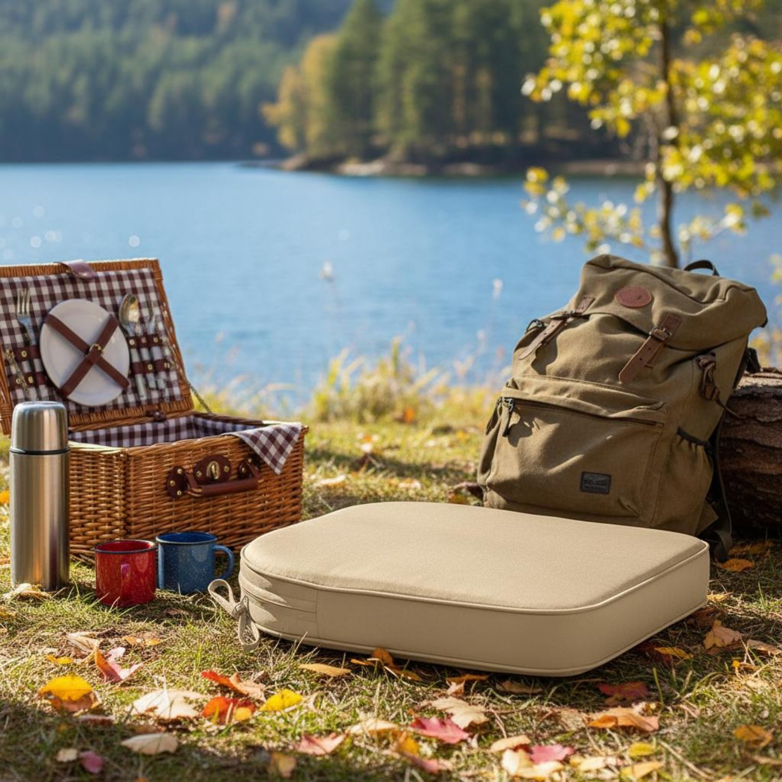 防水パティオシートパッド サポート力のあるしっかりとしたフォ - Outdoor Furniture Dining のレビューと価格