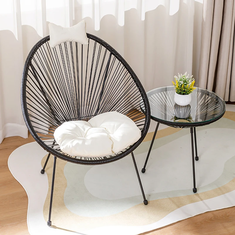 レトロ籐ガーデン家具セット防水裏庭デザイナーイタリアガーデン - Outdoor Furniture Italian のレビューと価格