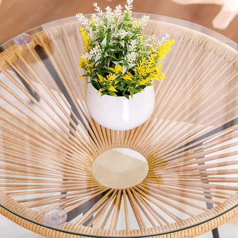 レトロ籐ガーデン家具セット防水裏庭デザイナーイタリアガーデン - Outdoor Furniture Italian のレビューと価格