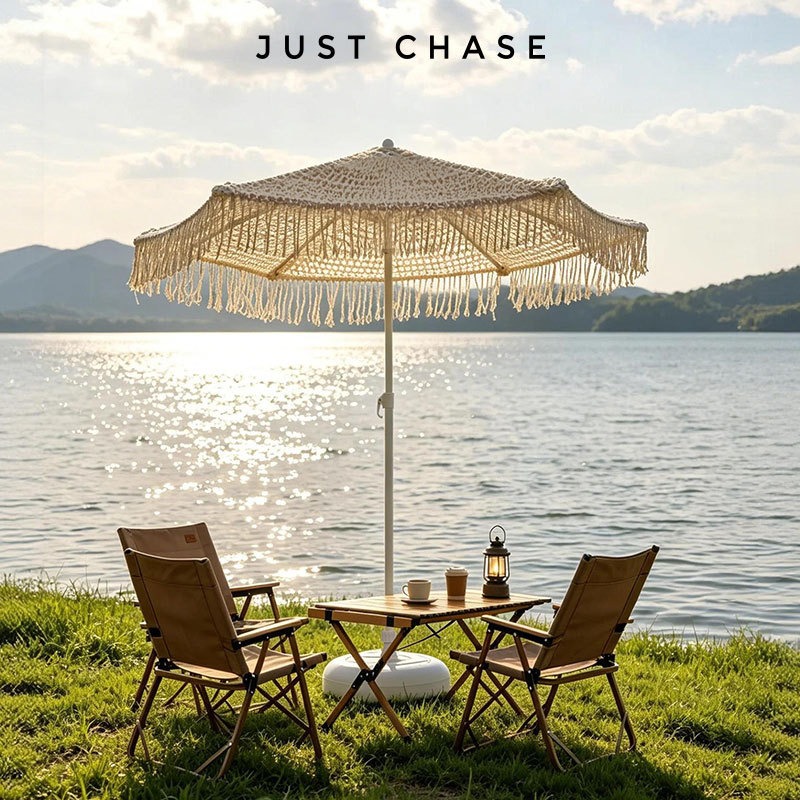 タッセル付きパティオ傘 日よけタッセル付きビーチ傘 ポータブ - Outdoor Furniture Vendors のレビューと価格