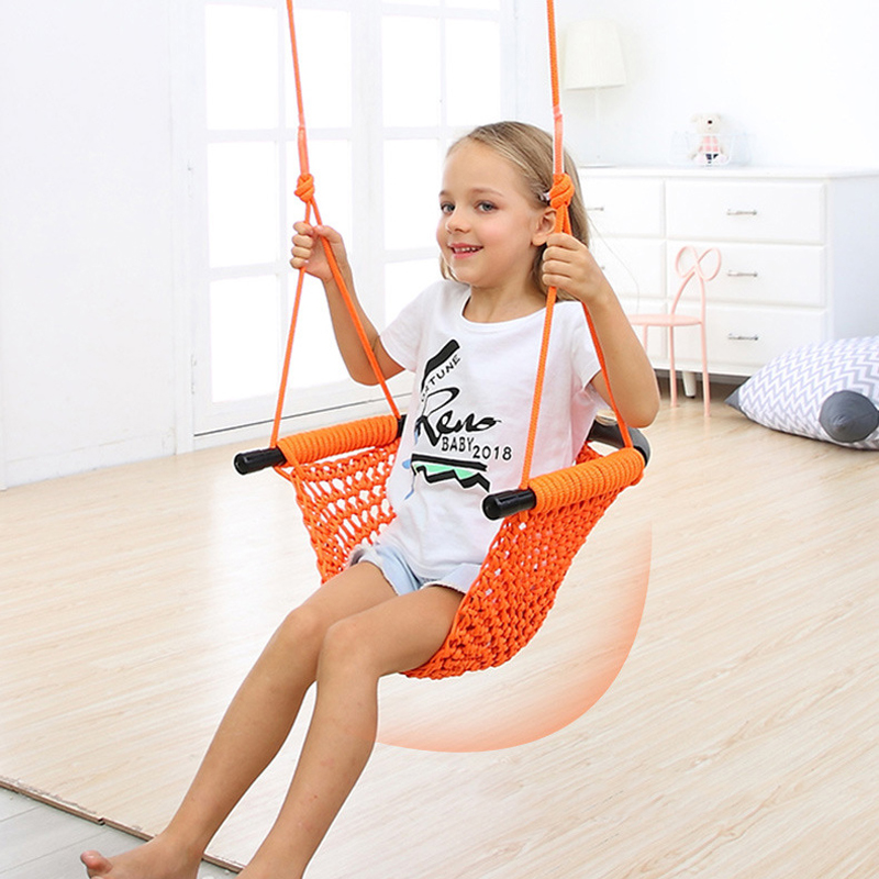 ポータブルキッズガーデンスイングチェア、吊り下げ式子供用幼稚 - Outdoor Furniture Upholstery のレビューと価格