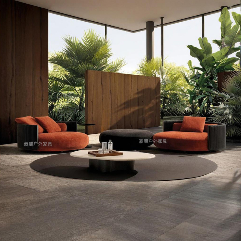 イタリア風ライトラグジュアリー屋外用籐製ソファセット 中庭、 - Outdoor Furniture Italian のレビューと価格