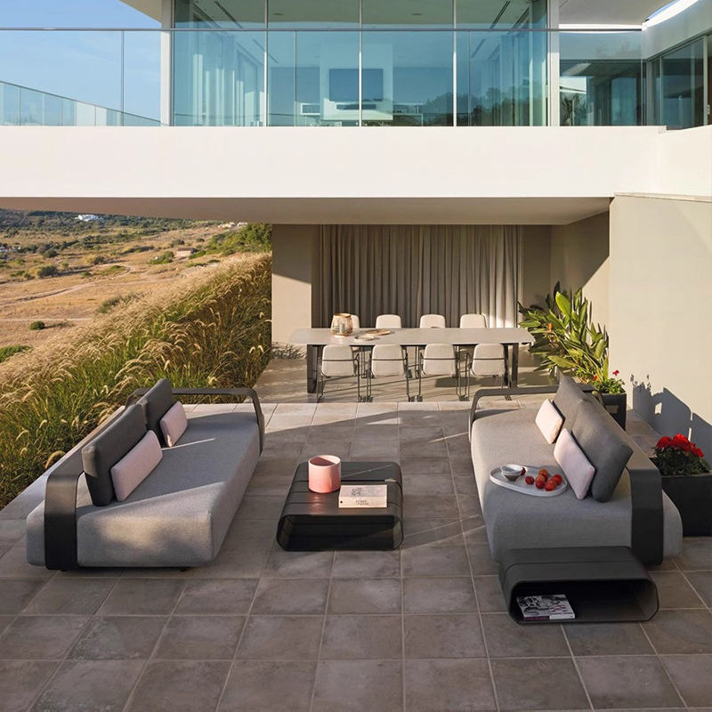 # 工場直販 モダン屋外ソファ アルミ製ラウンジチェアセット - Outdoor Furniture Cost のレビューと価格