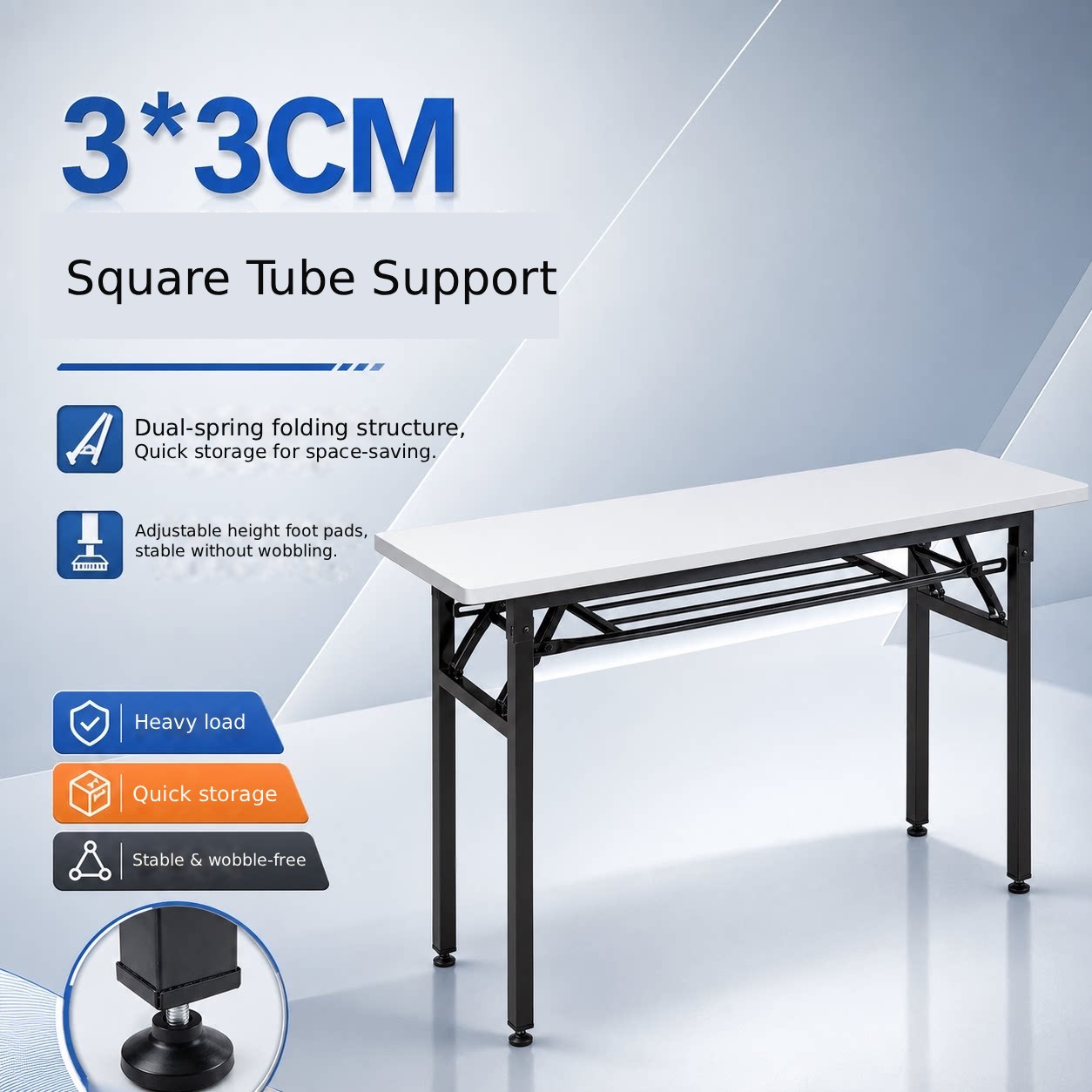 ポータブル折りたたみ式長方形テーブル、長尺トレーニング会議デ - Outdoor Furniture Vendors のレビューと価格