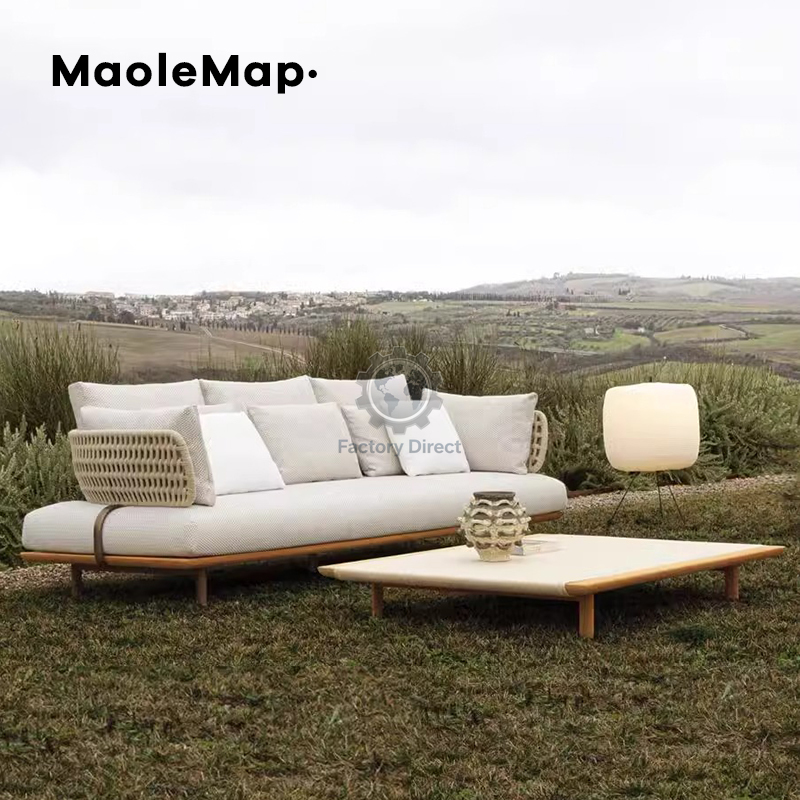 屋外ソファ ラタン チーク材 防水 デザイナー ホテル ヴィ - Outdoor Furniture Italian のレビューと価格